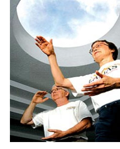 Couple Practicing Qi Gong